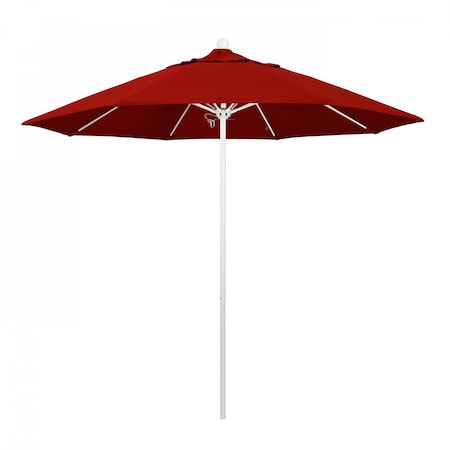 California Umbrella Patio Umbrella, Octagon, 103" H, Sunbrella Fabric, Jockey Red 194061007198