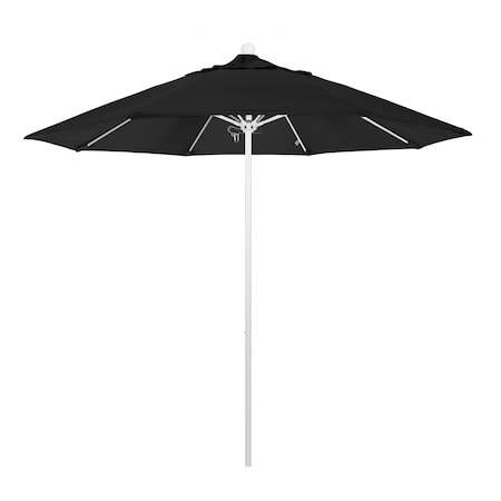 California Umbrella Patio Umbrella, Octagon, 103" H, Sunbrella Fabric, Black 194061007259