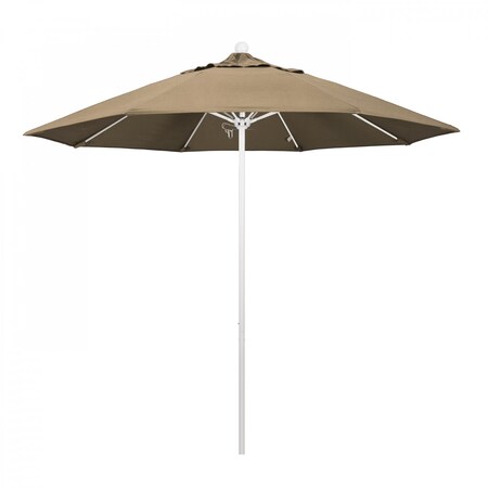 California Umbrella Patio Umbrella, Octagon, 103" H, Sunbrella Fabric, Heather Beige 194061007433