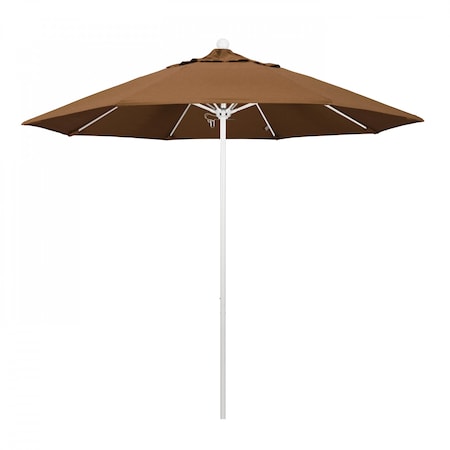 California Umbrella Patio Umbrella, Octagon, 103" H, Sunbrella Fabric, Teak 194061007440
