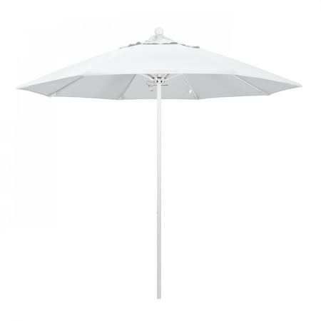 California Umbrella Patio Umbrella, Octagon, 103" H, Olefin Fabric, White 194061007600