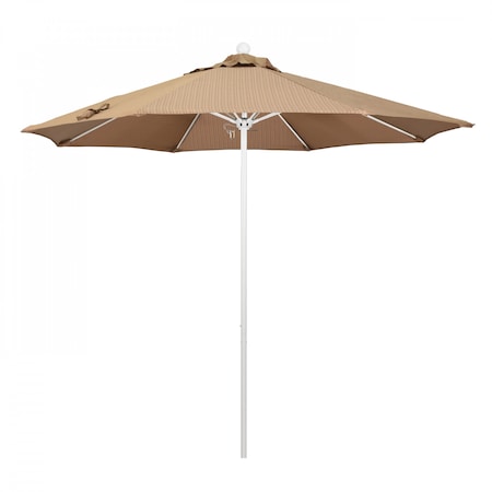 California Umbrella Patio Umbrella, Octagon, 103" H, Olefin Fabric, Terrace Sequoia 194061007785