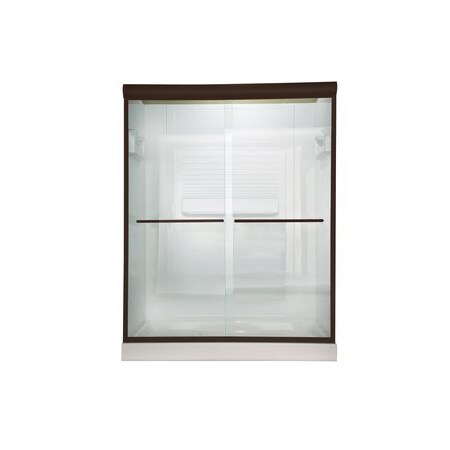 American Standard Euro Frameless Sliding Shower Doors Oil Rubbed Bronze AM00370.400.224
