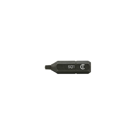 Apex Tool Group Bit, 1", Square 1, 50 pcs. AMB1SQ1-50