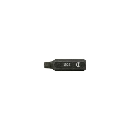 Apex Tool Group Bit, 1", Square 2, 10 pcs. AMB1SQ2-10