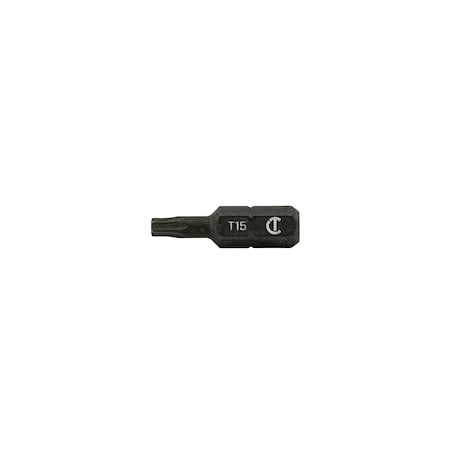 Apex Tool Group Bit, 1", Torx 15, 25 pcs. AMB1TX15-25