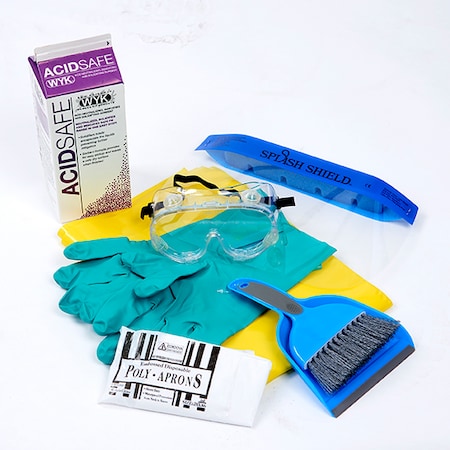 Wyk Battery Acid Spill Kit, Mini, PK4 AS1503