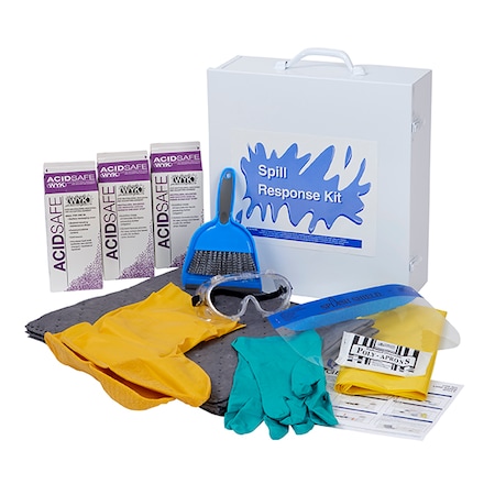 Wyk Spill Cabinet, Acidsafe, Ppe Kit AS3100