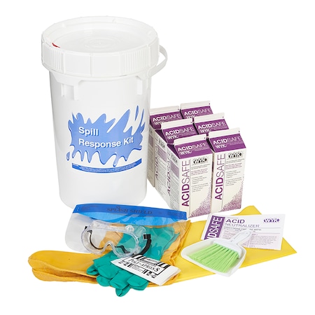 Wyk Spill Kit, Acidsafe, Gal Pail AS3105