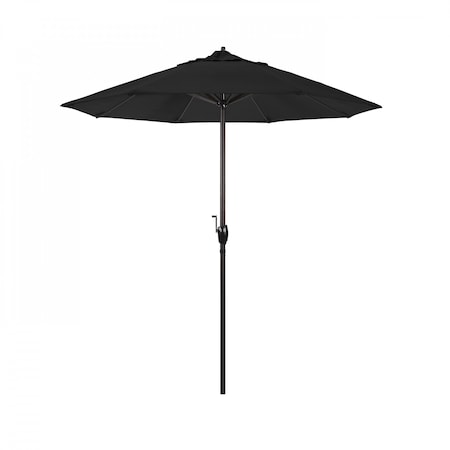 California Umbrella Patio Umbrella, Octagon, 97.88" H, Sunbrella Fabric, Black 194061008157