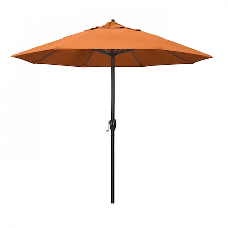California Umbrella Patio Umbrella, Octagon, 102" H, Sunbrella Fabric, Tangerine 194061008997