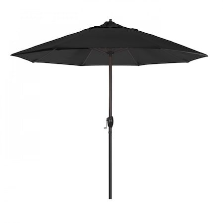 California Umbrella Patio Umbrella, Octagon, 102" H, Sunbrella Fabric, Black 194061009017