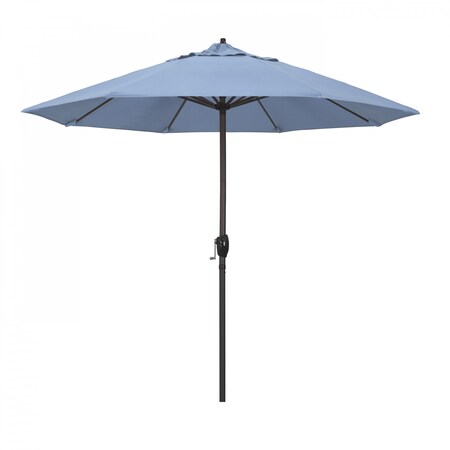 California Umbrella Patio Umbrella, Octagon, 102" H, Sunbrella Fabric, Air Blue 194061009024