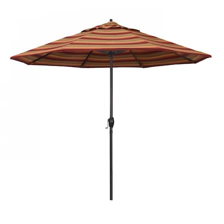 California Umbrella Patio Umbrella, Octagon, 102" H, Sunbrella Fabric, Astoria Sunset 194061009260