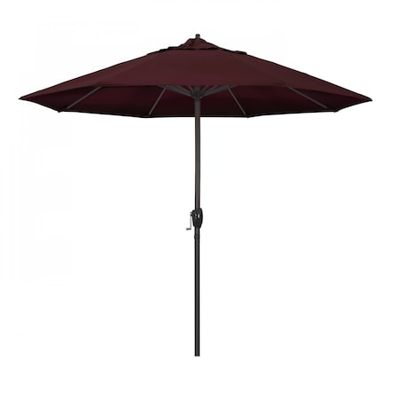 California Umbrella Patio Umbrella, Octagon, 102" H, Pacifica Fabric, Burgundy 194061009680
