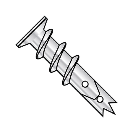 Zoro Select Screw Anchor, Zamac, 1000 PK 08AWBA
