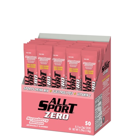 All Sport Sports Drink Strawberry Banana, PK50 10125026