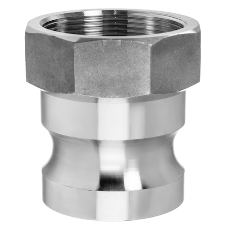 USA INDUSTRIALS Cam and Groove Fitting, Aluminum, A, 2" Adapter x 2" Female NPT BULK-CGF-94