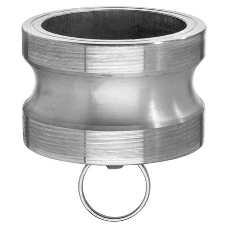 Usa Industrials Cam and Groove Fitting, Aluminum, DP, 1/2" Adapter Dust Plug BULK-CGF-166