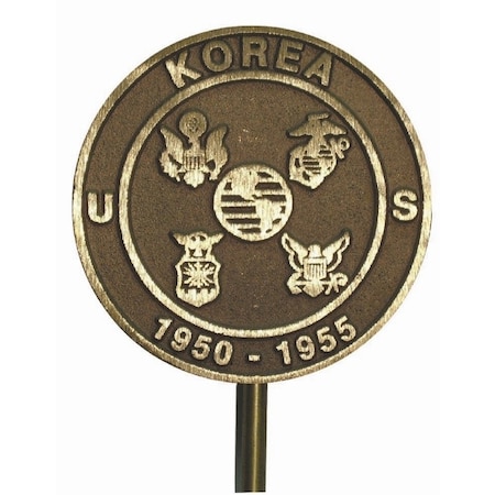 Annin Flagmakers Grave Marker, Korean War Vet, Cast Bronze 601713