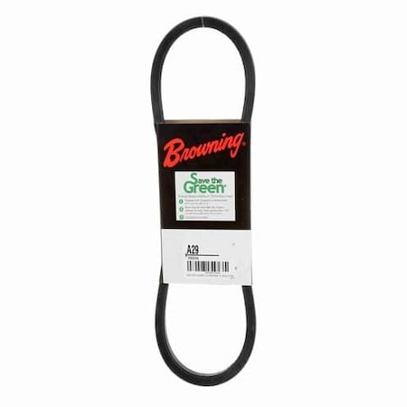 Zoro Select A29 Classical V-Belt, 31 in Outside Length, 1/2 in Top Width 51EU02