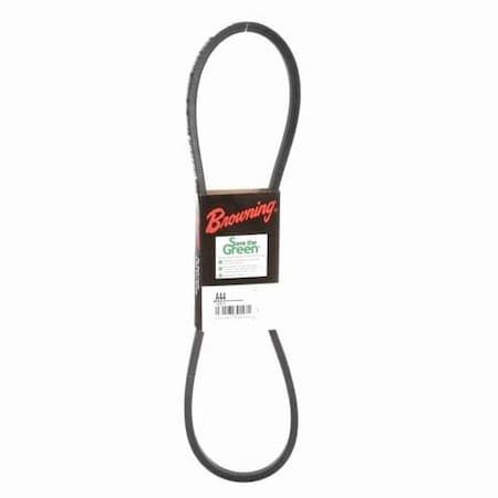 Zoro Select A44 Classical V-Belt, 46.2 in Outside Length, 1/2 in Top Width, 1 Ribs 42W389