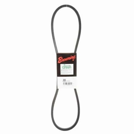 Zoro Select A46 Classical V-Belt, 48.2 in Outside Length, 1/2 in Top Width, 1 Ribs 42W391