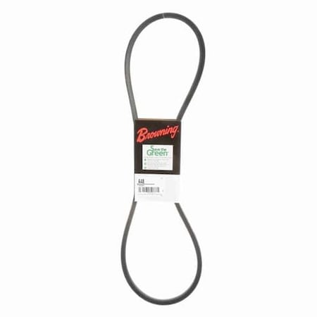Zoro Select A48 Classical V-Belt, 50.2 in Outside Length, 1/2 in Top Width, 5/16 in Thickness, 1 Ribs 42W393