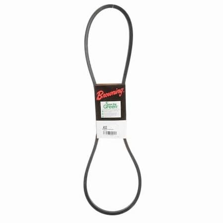Zoro Select A53 Classical V-Belt, 55.2 in Outside Length, 1/2 in Top Width, 1 Ribs 42W398