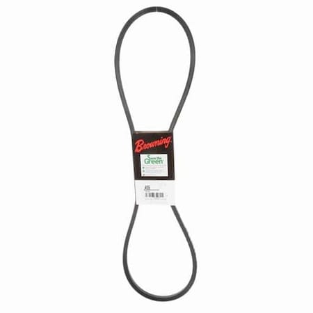 Zoro Select A55 Classical V-Belt, 57.2 in Outside Length, 1/2 in Top Width, 1 Ribs 42W399