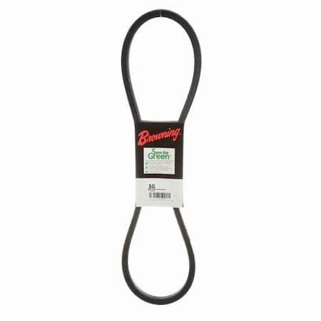 Zoro Select B45 Classical V-Belt, 48 in Outside Length, 21/32 in Top Width, 1 Ribs 42W409
