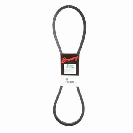 Zoro Select B50 Classical V-Belt, 53 in Outside Length, 21/32 in Top Width, 1 Ribs 42W413