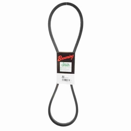 Zoro Select B52 Classical V-Belt, 55 in Outside Length, 21/32 in Top Width, 1 Ribs 42W415