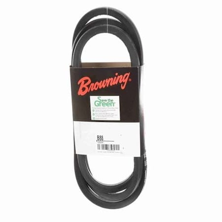 Zoro Select B88 Classical V-Belt, 91 in Outside Length, 21/32 in Top Width 51EU35