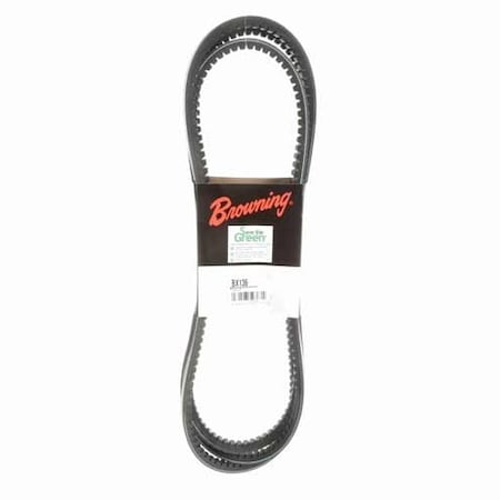 Zoro Select BX136 Cogged, Classical V-Belt, 139 in Outside Length, 21/32 in Top Width 51EU40