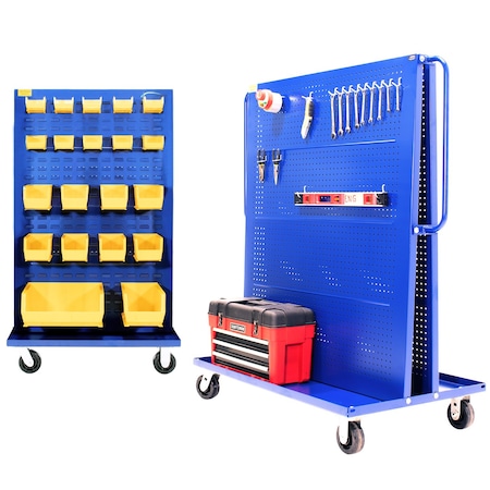 Valley Craft A-Frame Cart, 48"W, w/1 Louver-1 Roun F89547B