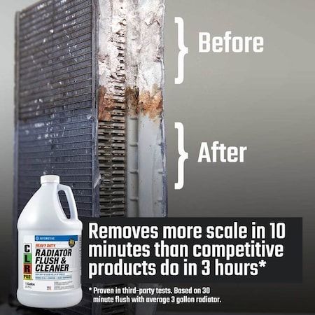 Clr Pro Radiator Flush, 1 gal. G-A-HDRFC-4PRO | Zoro