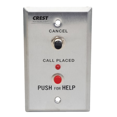 Crest Healthcare Push Button Bedside Station, 1-Gang B-113C | Zoro