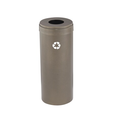 Glaro 12 gal Round Recycling Bin, Bronze Vein B-1232BV-BV-B1