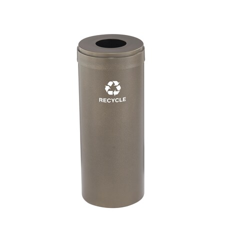 Glaro 12 gal Round Recycling Bin, Bronze Vein B-1232BV-BV-B5