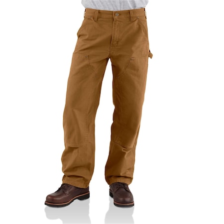 Carhartt BN0136 M LseFit WshDck Dbl Frnt Wrk Pnt B136-BRN