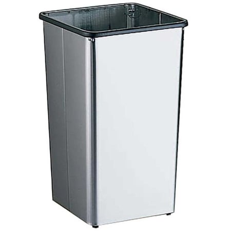 Bobrick B2260 Satin Stainless Steel Trash Can B2260