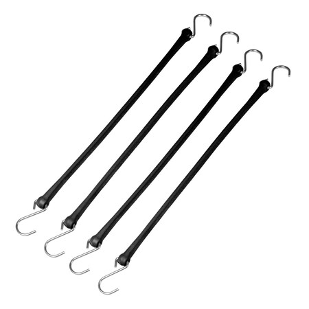 The Perfect Bungee Heavy Duty Strap 24", Black B24BK4PK
