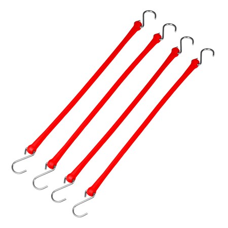 The Perfect Bungee Heavy Duty Strap 24", Red B24R4PK