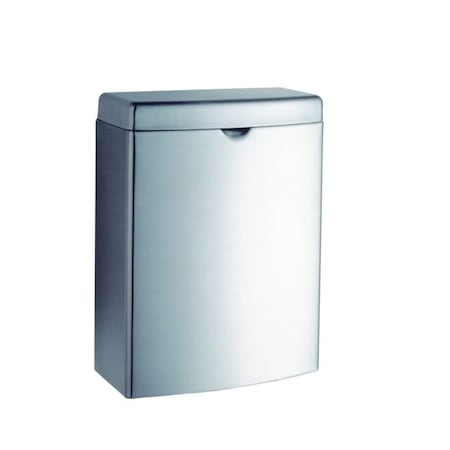 BOBRICK Trash Can, Silver, Stainless Steel B-270