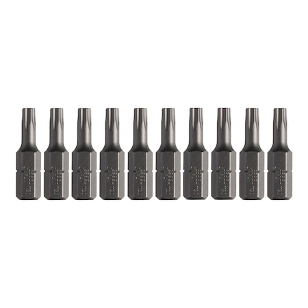 Vessel Insert Bit 1/4" Hex, T20x25.4H, PK10 B33T20254H