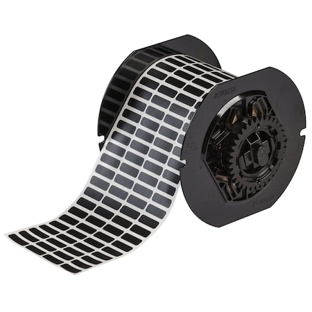 Brady Pre-Cut Label Stock Roll, Black, Matte B33-1-8117