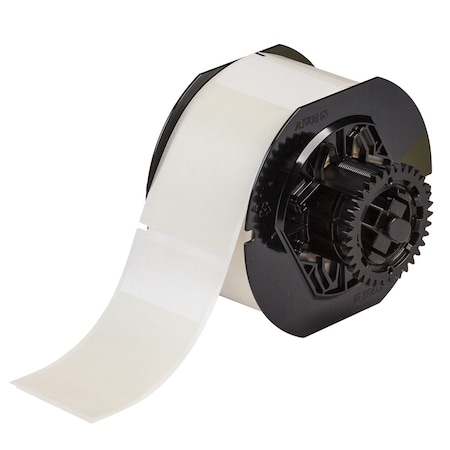 Brady Wraparound Label, Clear, Vinyl, 2 in W B33-27-417