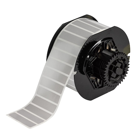 Brady Pre-Cut Label Stock Roll, Silver, Gloss B33-53-434