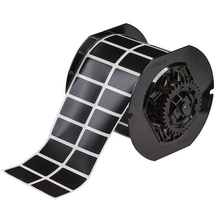 Brady Pre-Cut Label Stock Roll, Black, Matte B33-6-8117